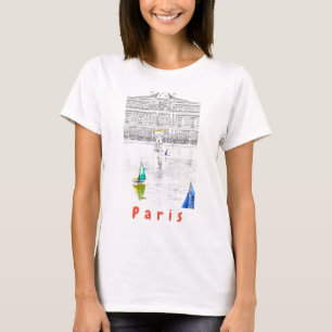 ルクセンブルグガーデンプール – パリ Tシャツ