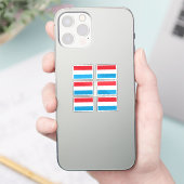ルクセンブルグコレクションパック6の国旗 シール (スマートフォン)