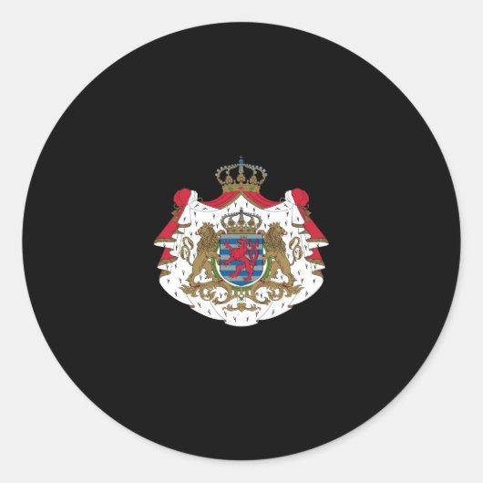 ルクセンブルグコート・オブ・アームズ ラウンドシール (正面)