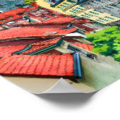 ルクセンブルグシティー有名トラベルプレイス ポスター (角)