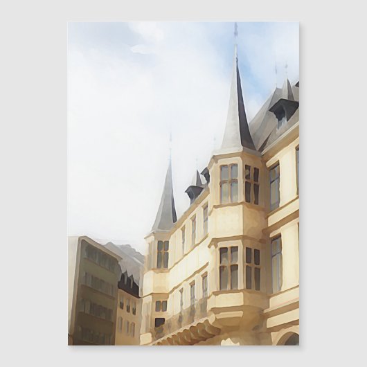 ルクセンブルグシティー – オールドタウン絵画-s (正面)