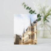 ルクセンブルグシティ-オールドタウン絵画ズ ポストカード (スタンド正面)