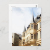 ルクセンブルグシティ-オールドタウン絵画ズ ポストカード (正面/裏面)