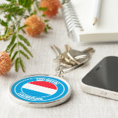 ルクセンブルグラウンドエンブレム キーホルダー (側面)