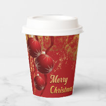 ルクセンレッドと金ゴールドクリスマスオーナメント