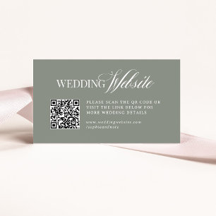 ルクセージグリーン   の結婚WebサイトQRコード エンクロージャーカード