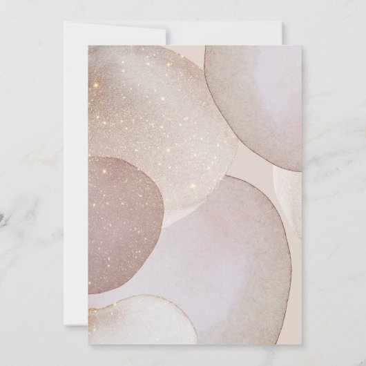 ルクセ宇宙バブルバースデーパーティーの招待状 招待状 (裏面)