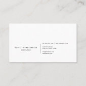 ルクセ抽象芸術水彩インクブロツインディゴコバルト 名刺 (裏面)