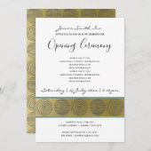 ルクセ海軍フェイク金ゴールドサークル開幕式 招待状 (正面/裏面)