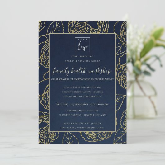 ルクセ海軍金ゴールドクラフトバラフローラ工房イベント 招待状 (スタンド正面)