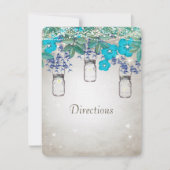 ルクセ素朴メイスンジャール海軍ターコイズ 招待状 (正面)