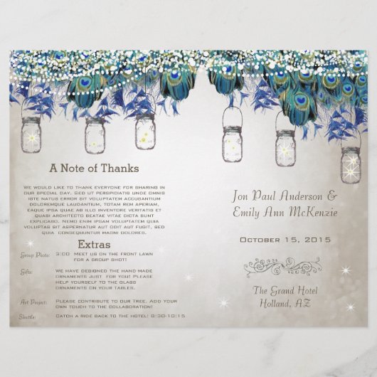 ルクセ素朴メイソンジャール孔雀プログラム (正面)