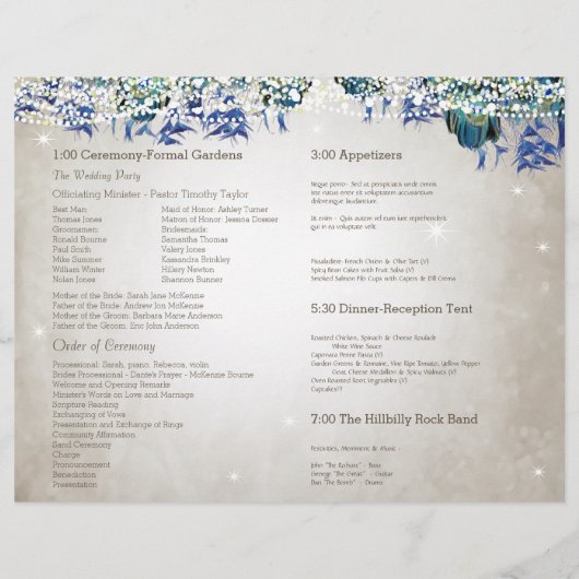 ルクセ素朴メイソンジャール孔雀プログラム (裏面)