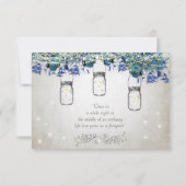 ルクセ素朴メイソンジャール海軍ターコイズ孔雀 出欠カード (裏面)