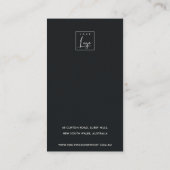 ルクセ金箔ブラシストローク2スタッドイヤリングディスプレイ 名刺 (裏面)