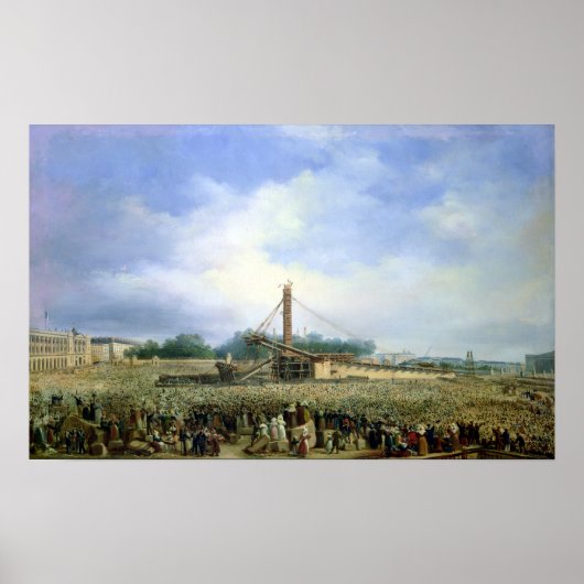 ルクソールからオベリスクを立ち上げる ポスター (正面)