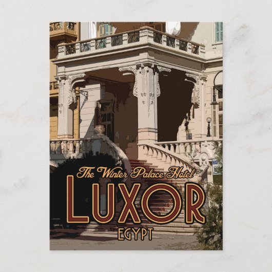 ルクソール冬の宮殿はがき ポストカード (正面)