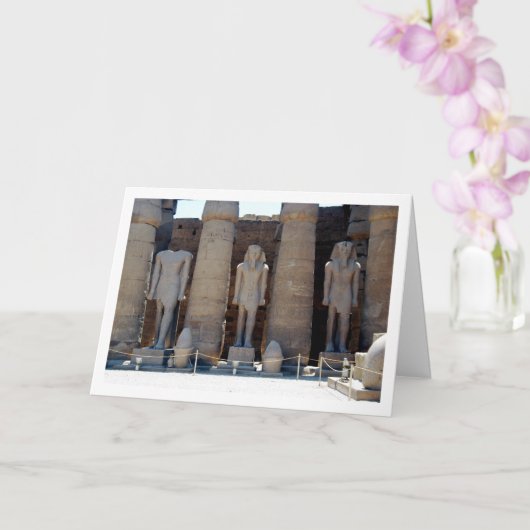 ルクソール寺院のラメス2世の中庭 カード (蘭)