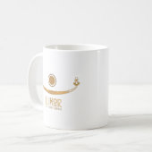 ルクソール寺院スフィンクス通り黄金のクフ王の船  コーヒーマグカップ (正面左)