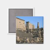 ルクソール寺院、ルクソール、エジプト砂漠 マグネット (正面/裏面)