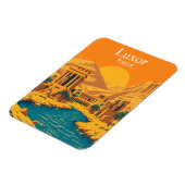 ルクソール,エジプトヴィンテージ旅行 マグネット (左側)