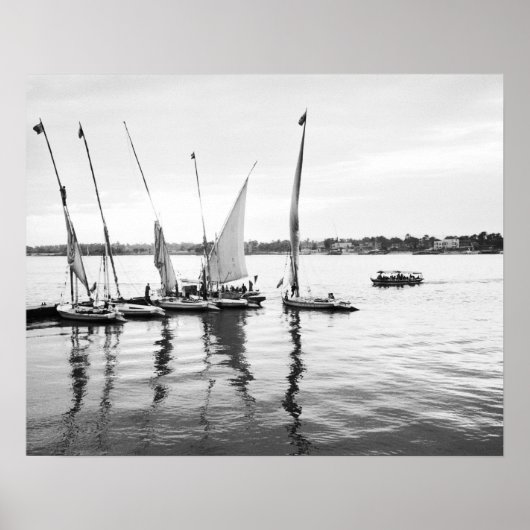 ルクソール・エジプト、フェルカス・オン・ザ・ニル ポスター (正面)