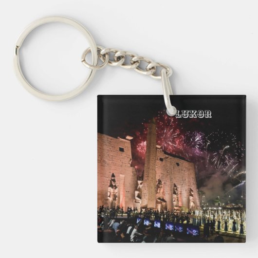 ルクソール・カルナック・テンプル古代エジプトの歴史を巡る キーホルダー (正面)