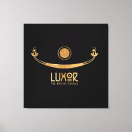 ルクソールSphinx Avenue Khufus船カルナックエジプト キャンバスプリント