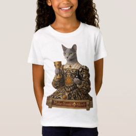 ルクレツィア・デ・メディチ ロシアンブルー 猫 Tシャツ