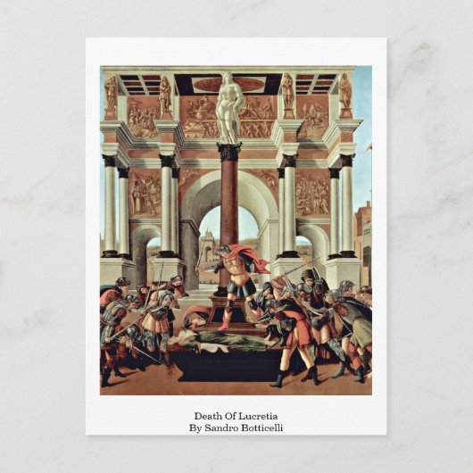 『ルクレティアの死』 ポストカード (正面)