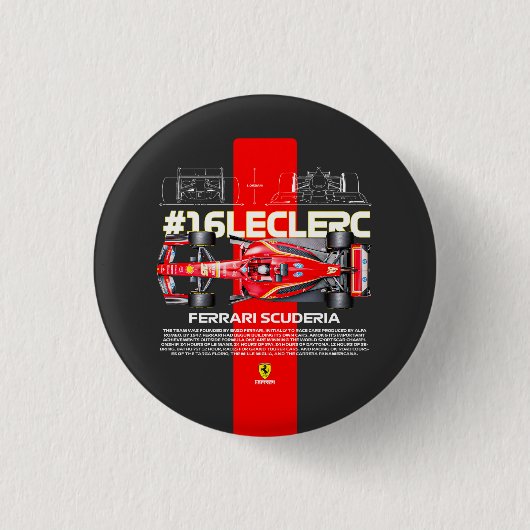 ルクレール16 缶バッジ (正面)