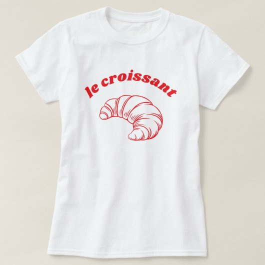 ルクロワッサンフランスのファミリー旅行 Tシャツ (デザイン正面)
