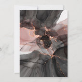 ルクースバラ金ゴールドシフォンパーティー金属招待状 招待状 (裏面)