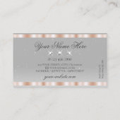 ルクースバラ金ゴールドライトグレースパークルジュエリーラグジュアリー 名刺 (裏面)