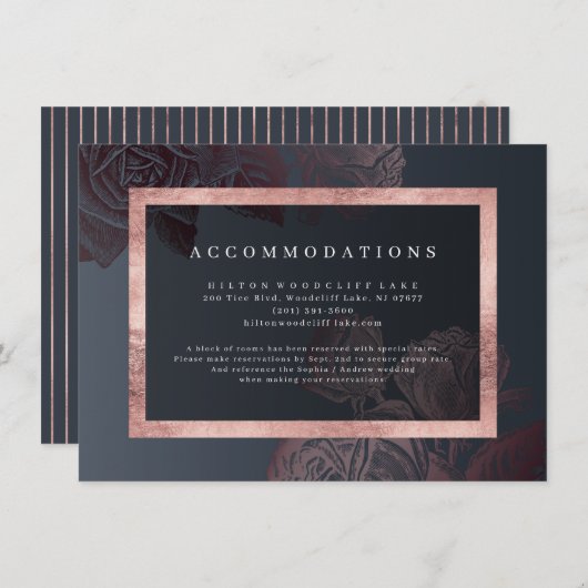 ルクースバラ金ゴールドヴィンテージ植物病室 エンクロージャーカード (正面/裏面)