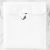 ルクールチャットクラシックラウンドステッカー、光沢 ラウンドシール (バッグ)