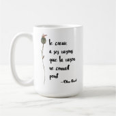ルクール |ハートの理由 |ラブ引用文 コーヒーマグカップ (左)