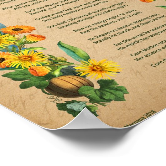 ルグナサダ起動祈りの言葉 ポスター (角)