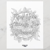 ルグナサド恵みセルティックウィッカカラーリング紙 (裏面)