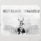 ルグナサド恵みセルティックウィッカカラーリング紙 (正面/裏面)