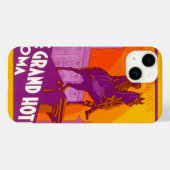 ルグランドホテルローマの彫像、イタリア、ヴィンテージトラベル Case-Mate iPhoneケース (裏面 (横))