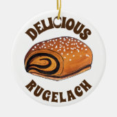ルゲラチジュエリーブポーランドクレセント転がペストリーベーカリー セラミックオーナメント (正面)