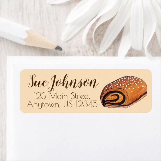 ルゲラチユダヤ教のポーランド転が三日月菓子の食品 ラベル (インサイチュ)