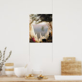 ルゲンのチョーク崖(フリードリッヒ1818) ポスター (キッチン)