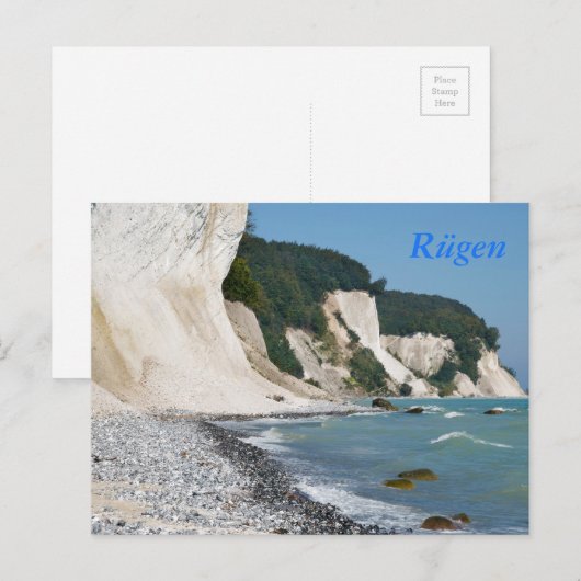 ルゲン海岸 ポストカード (正面/裏面)