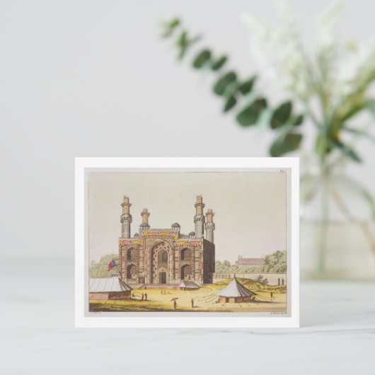 ルコスのムガル皇帝アクバルの墓 ポストカード (スタンド正面)