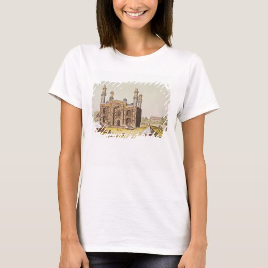 ルコスのムガル皇帝アクバルの墓 Tシャツ (正面)