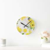 ルサシス·レモン ラウンド壁時計 (ホーム)