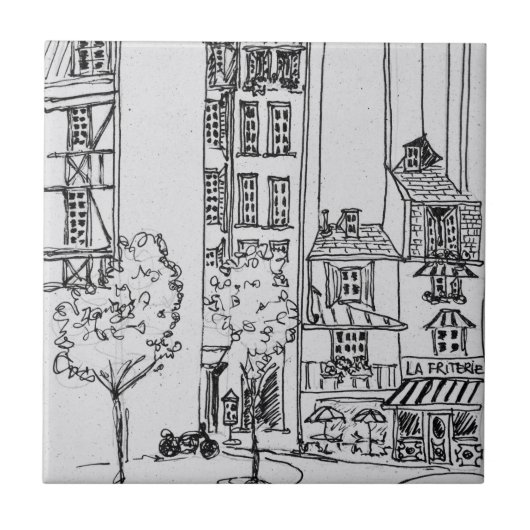 ルサンジュリアンルポーヴル|パリ，フランス タイル (正面)