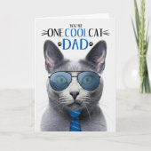 ルサンブルーキャットファーザーズデイクールワン猫 シーズンカード (正面)